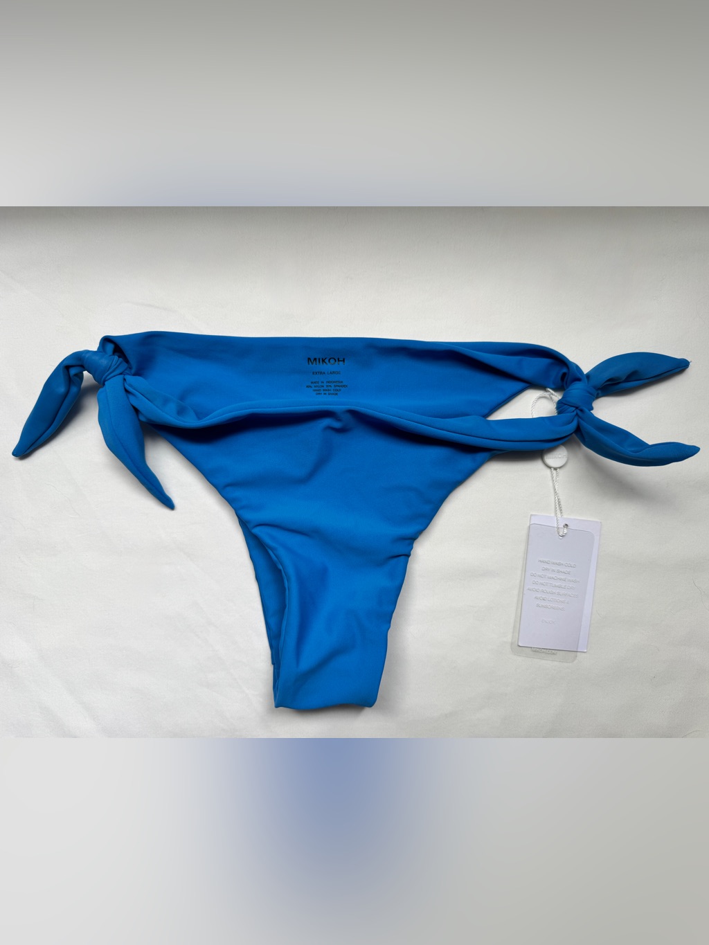 Mikoh Valencia Cobalt Blue Side-Tie Bikini Bottom Nwt